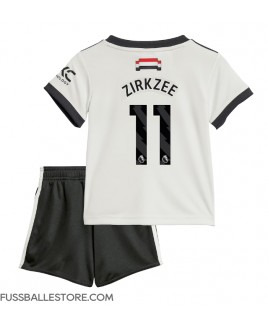Günstige Manchester United Joshua Zirkzee #11 3rd trikot Kinder 2024-25 Kurzarm (+ Kurze Hosen)